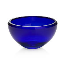 Victor Cobalt Blue Glass Bowl