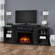 Real Flame Grand Tracey Infrared Electric Fireplace Entertainment Center Black