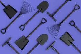 Garden Shovel Pitchfork And Rake On