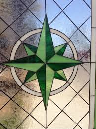 Compass Rose Stained Glass Window