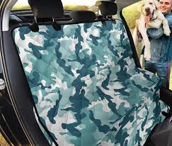 Mint Camouflage Dog Hammock Back Seat