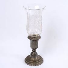 Pewter Tealight Candlestick Lamp