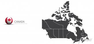 Canada Map And Flag Icon Map Of