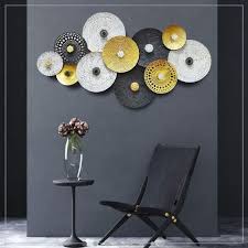 Multicolor Circular Metal Wall Art For