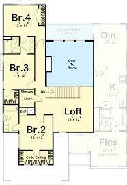 4 Bed New American House Plan With 2