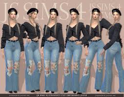 js sims 4 straight cut distressed