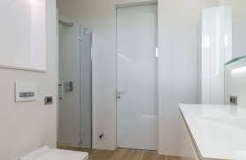 Glass Partitions In The Shower Room Door