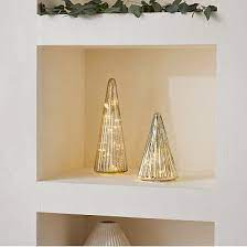 Light Up Mercury Glass Trees