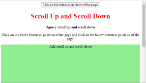 jquery scroll up how to remove scroll