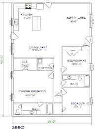 40x60 Pole Barn House Plans