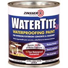 Zinsser Watertite Waterproofing Paint 1