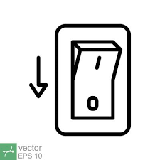 Light Off Electric Switch Icon Simple