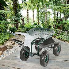 Outdoor Utility Rolling Garden Cart