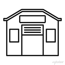 Storage Warehouse Icon Outline Storage