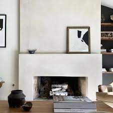 Simplest Plaster Fireplace Surround