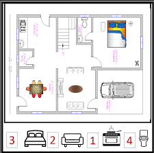 25x37 House Plan For North Facing