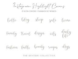 16 Farmhouse Calligraphy Word Instagram