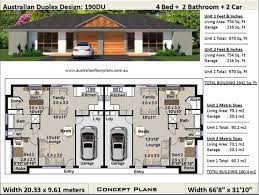 Bedroom Duplex Plans