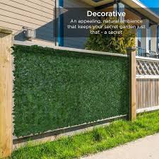 Best Choice S 96x72in Artificial Faux Ivy Hedge Privacy Fence Screen For Outdoor Decor Garden Yard Green