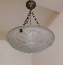 French Art Deco Ceiling Lamp With