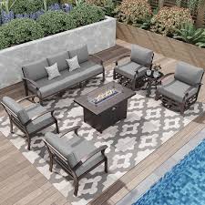 Halmuz 7 Piece Aluminum Patio