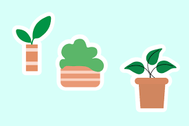 Plant Garden Design Icon Stickers