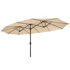 Steel Market Crank Lift Patio Umbrella