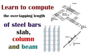 steel bars slab column and beam