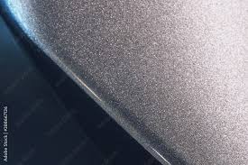 Silver Metallic Car Paint Surface