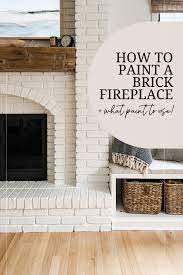 How To Paint A Brick Fireplace What