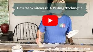 how to whitewash wood farmhouse