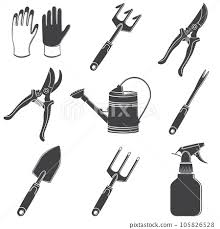 Set Of Garden Tools And Accessories