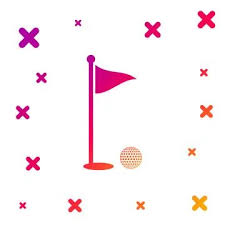 Golf Icon Ilrations Stock Golf
