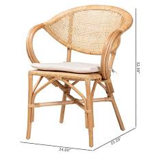 Pari Varick Natural Rattan Dining Chair