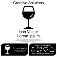 Wine Glass Icon Vector Art Icons And