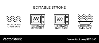 Microwave Oven Safe Royalty Free Vector
