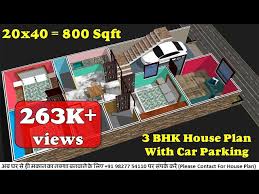 20x40 House Plans With Car Parking 20