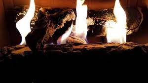 Gas Fireplace Stock Footage