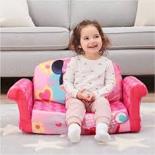 Marshmallow Furniture Kids 2 In 1 Flip Open Foam Sofa Minnie Mouse