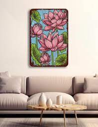 Vinoxo Abstract Lotus Flower Fl Art