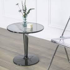 Modern Side Table Transpa Brown