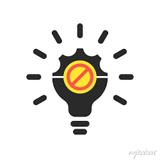 Creative Light Bulb Concept Icon With
