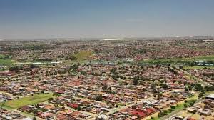 Aerial Over A Soweto Ghetto Showing