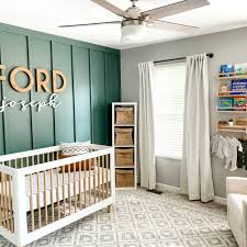 Modern Board And Batten Wall Nursery