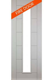 Worcester White Primed Fire Door With