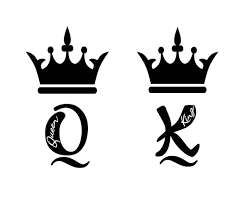 King Queen Crown Black Tattoo