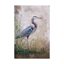 Trademark Fine Art Heron In The Reeds