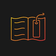 Bookmark Gradient Vector Icon For Dark