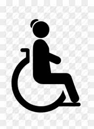 Black Wheelchair Icon Representing