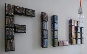Diy Dvd Storage Dvd Wall Shelf Ikea